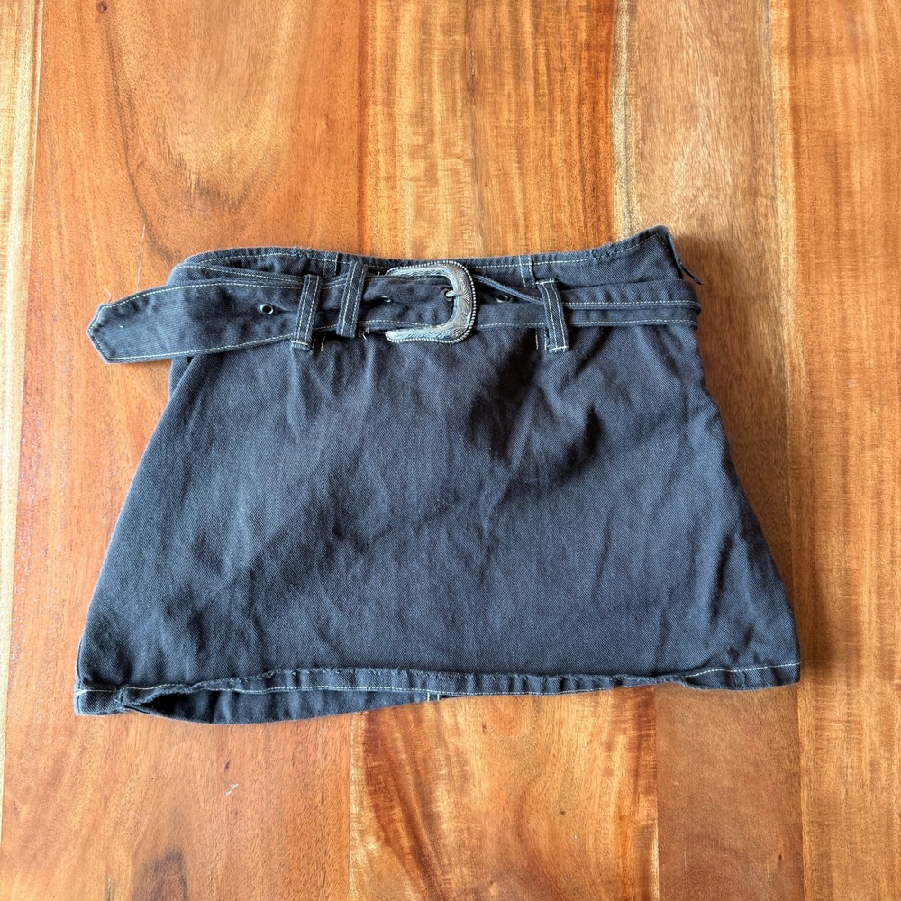 Nectar Clothing Women's Brown Micro Mini Skirt‎ Size S